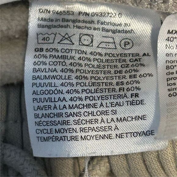 H&M Women's XS Beige Jogger Pants Tapered Casual Elastic Waist - Picture 8 of 12